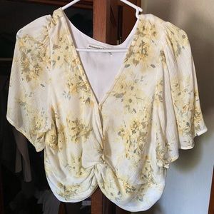 Abercrombie & Fitch cropped flower top